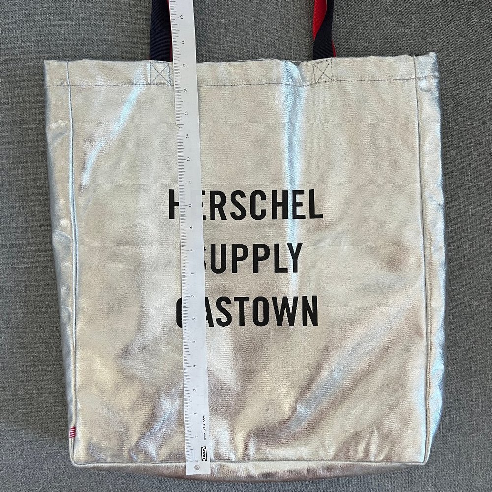 SOLD The Herschel Supply Co Unique Silver Tote Bag - Picture 5 of 11